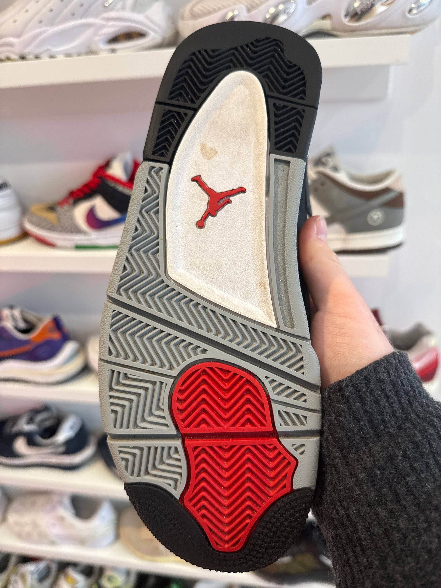 Nike Air Jordan 4 Black canva