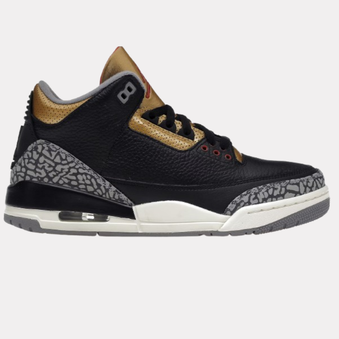 Nike Air Jordan 3 Black Cement Gold W