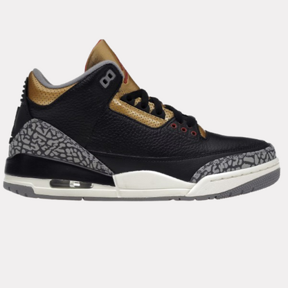 Nike Air Jordan 3 Black Cement Gold W